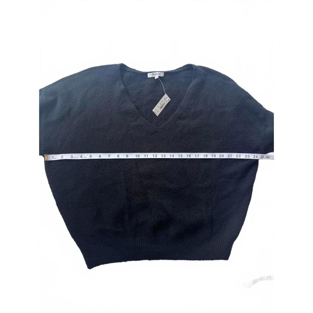 Madewell Wedged V-Neck Sweater NWT Women's Large Cotton/Merino Wool Blend - Picture 7 of 9